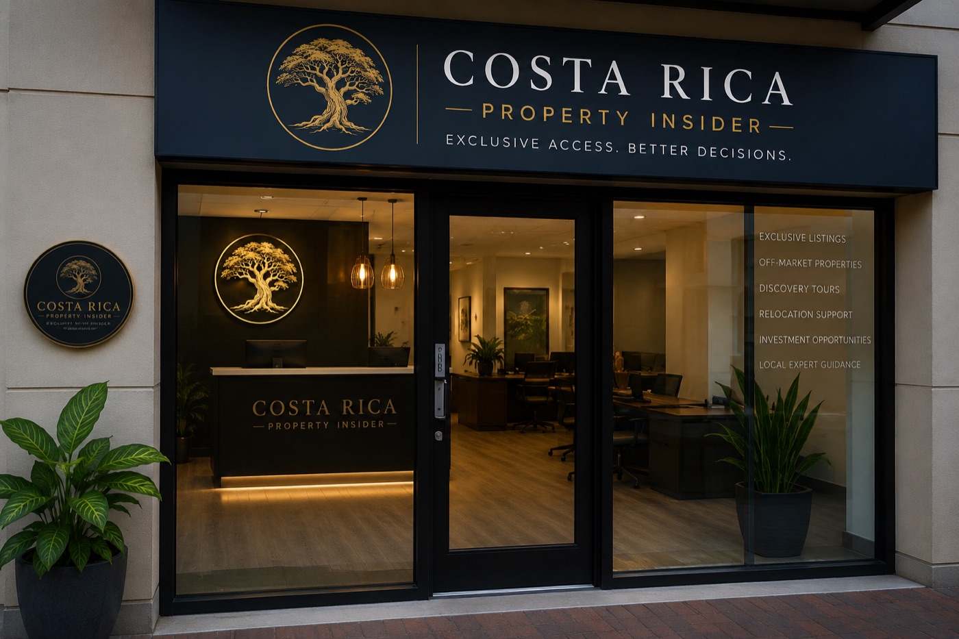 Costa Rica Property Insider office storefront in Tamarindo, Guanacaste